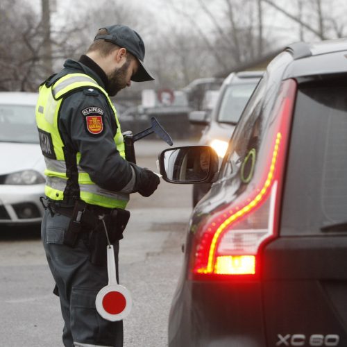 Policijos reidai Klaipėdoje  © Vytauto Liaudanskio nuotr.