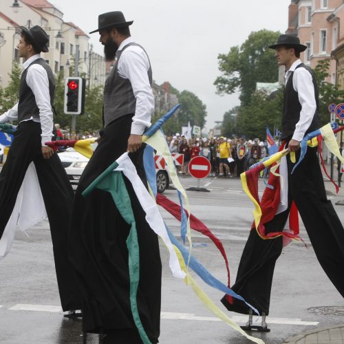 Chorų dalyvių eisena Klaipėdoje  © Vytauto Liaudanskio nuotr.