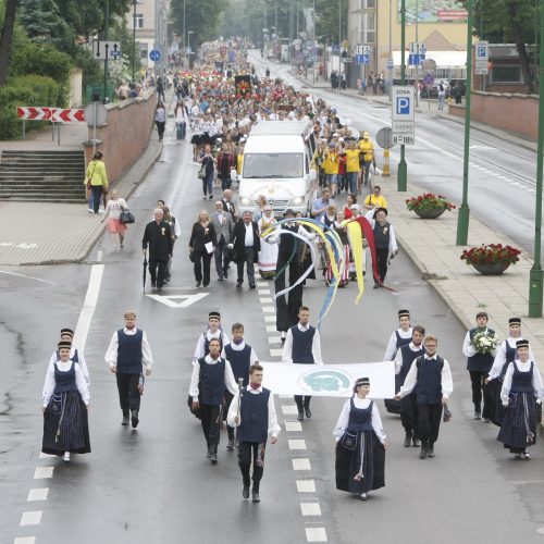 Chorų dalyvių eisena Klaipėdoje  © Vytauto Liaudanskio nuotr.