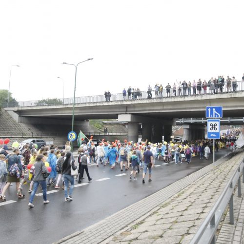 Chorų dalyvių eisena Klaipėdoje  © Vytauto Liaudanskio nuotr.