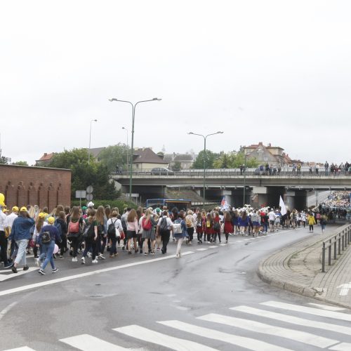 Chorų dalyvių eisena Klaipėdoje  © Vytauto Liaudanskio nuotr.