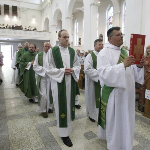 Klaipėdiečiai pagerbė naująjį vyskupą  © Vytauto Liaudanskio nuotr.