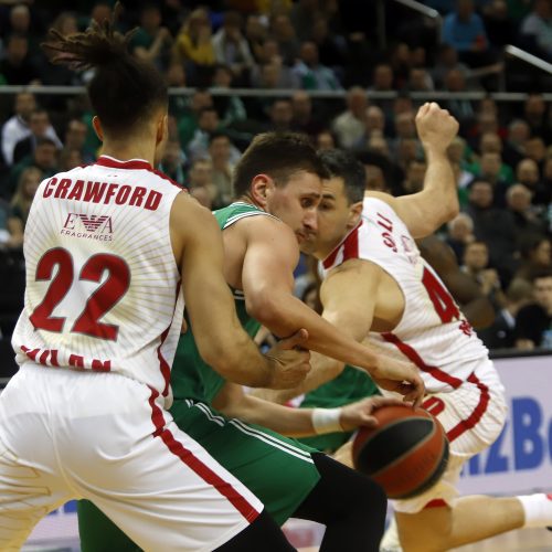 Eurolyga: „Žalgiris“ – „Olimpia“ 105:97  © Evaldo Šemioto ir Laimučio Brundzos nuotr.