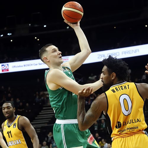 KMT ketvirtfinalis: Žalgiris - Šiauliai 105 : 66  © Laimučio Brundzos nuotr.