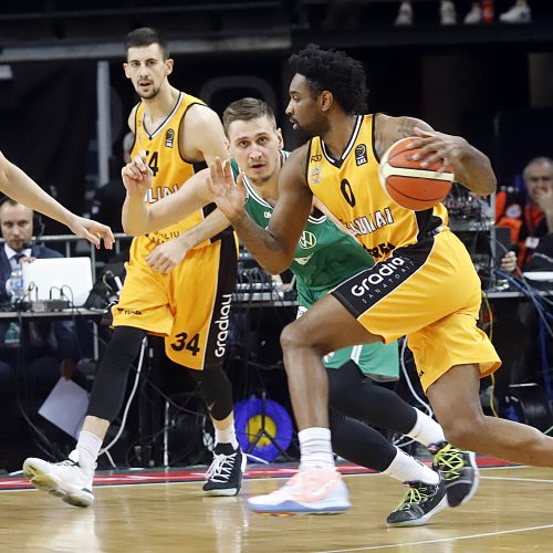 KMT ketvirtfinalis: Žalgiris - Šiauliai 105 : 66  © Laimučio Brundzos nuotr.