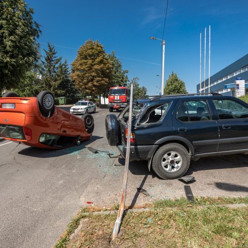 Avarija Mituvos gatvėje  © Eitvydo Kinaičio nuotr.