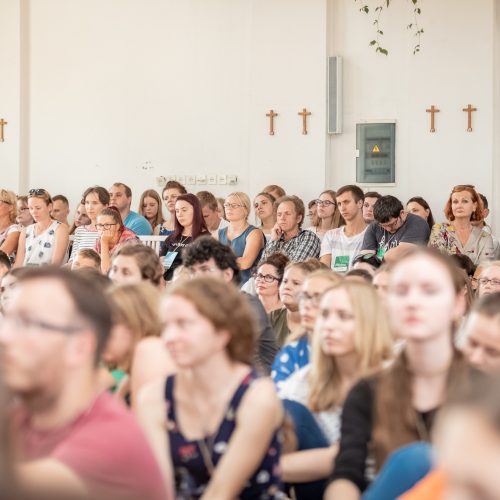Popiežiaus vizito savanorių mokymuose Kaune – per 500 dalyvių  © Eitvydo Kinaičio nuotr.