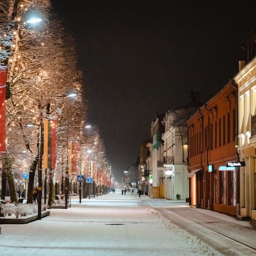 Sniegu pasidengęs žiemiškas Kaunas  © Eitvydo Kinaičio nuotr.