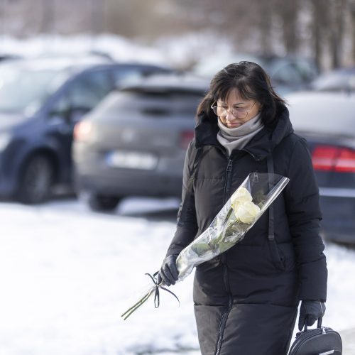 V. Katunskytės pagerbimas  © I. Gelūno/BNS nuotr.