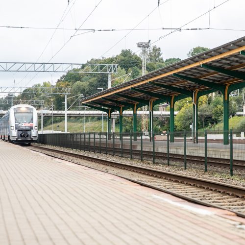 Kauno geležinkelio stotyje susitiko traukiniai iš Lisabonos ir Talino  © Justinos Lasauskaitės nuotr.