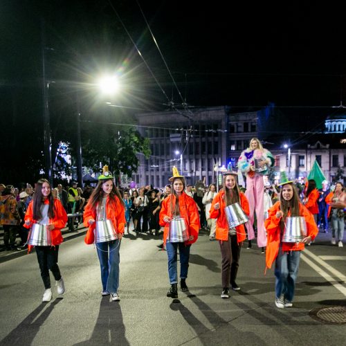 Kopimas į Parodos kalną Fluxus stiliumi  © Justinos Lasauskaitės nuotr.