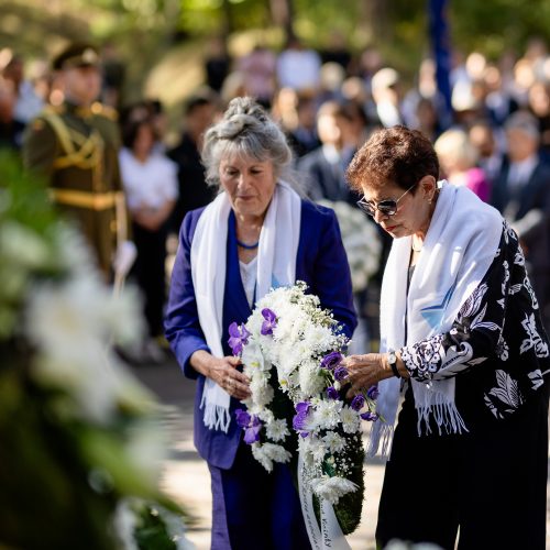Holokausto aukų atminimas Panerių memoriale  © L. Balandžio / BNS nuotr.