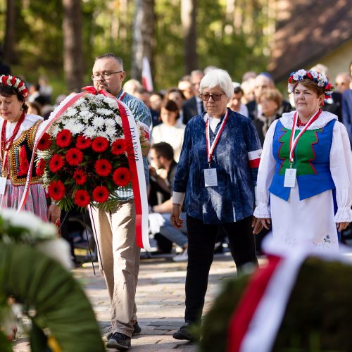Holokausto aukų atminimas Panerių memoriale  © L. Balandžio / BNS nuotr.