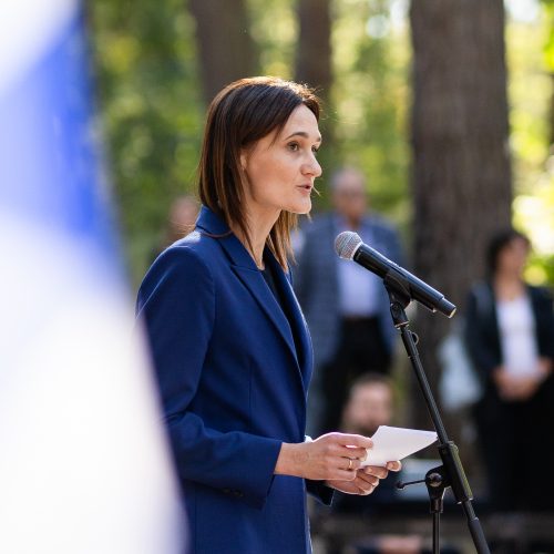 Holokausto aukų atminimas Panerių memoriale  © L. Balandžio / BNS nuotr.