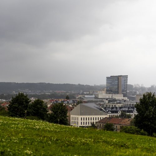 Vilnių išprausė liūtis  © I. Gelūno / BNS nuotr.