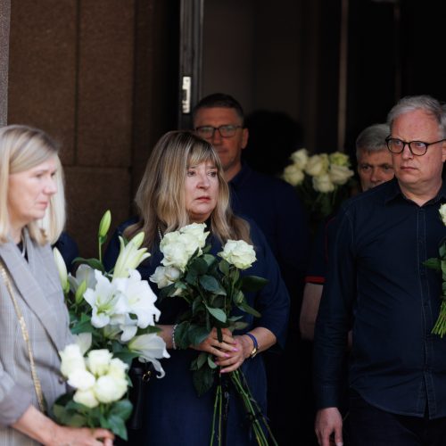  Atsisveikinimas su D. Rudokaite  © E. Ovčarenko / BNS nuotr.