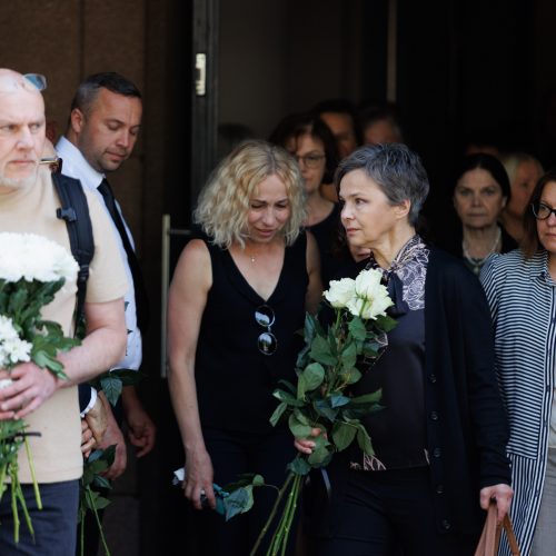 Atsisveikinimas su D. Rudokaite  © E. Ovčarenko / BNS nuotr.