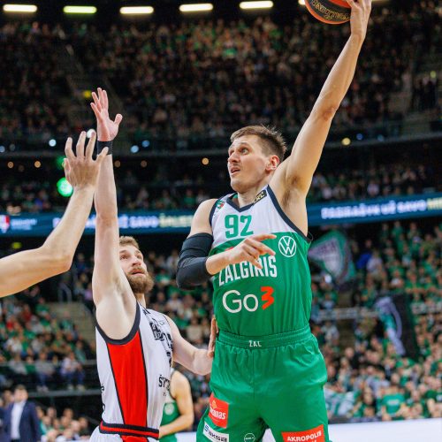 LKL rungtynės: Kauno „Žalgiris“ ir Vilniaus „Rytas“  © E. Ovčarenko / BNS nuotr.