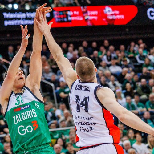 LKL rungtynės: Kauno „Žalgiris“ ir Vilniaus „Rytas“  © E. Ovčarenko / BNS nuotr.