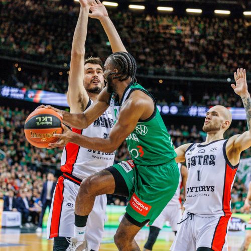 LKL rungtynės: Kauno „Žalgiris“ ir Vilniaus „Rytas“  © E. Ovčarenko / BNS nuotr.