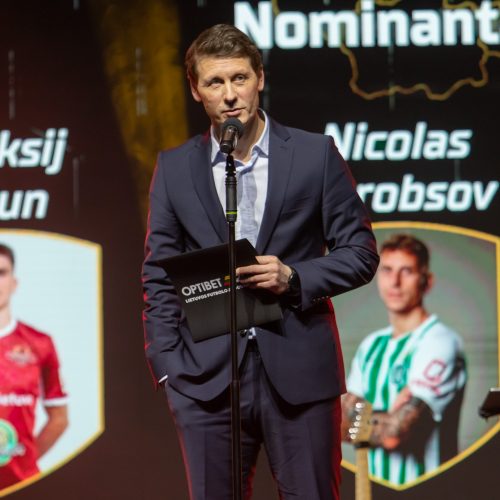 Lietuvos futbolo geriausiųjų apdovanojimai  © Regimanto Zakšensko nuotr.