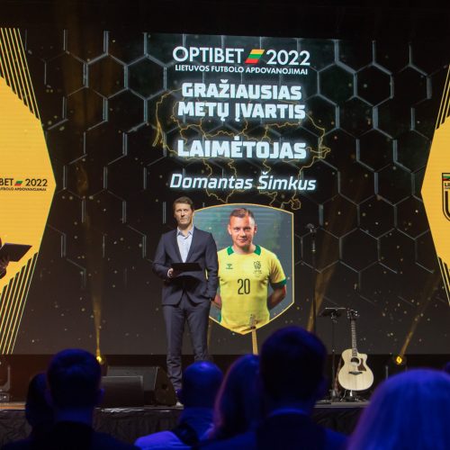 Lietuvos futbolo geriausiųjų apdovanojimai  © Regimanto Zakšensko nuotr.