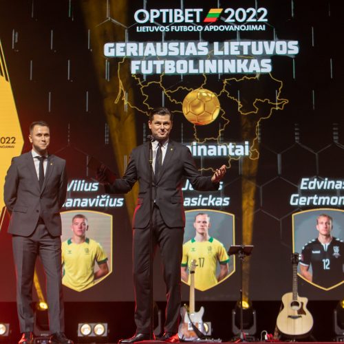 Lietuvos futbolo geriausiųjų apdovanojimai  © Regimanto Zakšensko nuotr.