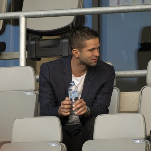 Kauno S. Dariaus ir S. Girėno stadione įvyko Lietuvos ir FIFA futbolo legendų rungtynės  © Simono Baltušio nuotr.