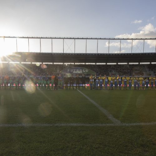 Kauno S. Dariaus ir S. Girėno stadione įvyko Lietuvos ir FIFA futbolo legendų rungtynės  © Simono Baltušio nuotr.