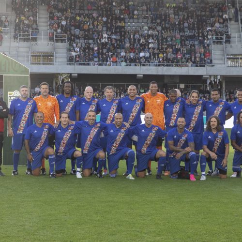 Kauno S. Dariaus ir S. Girėno stadione įvyko Lietuvos ir FIFA futbolo legendų rungtynės  © Simono Baltušio nuotr.
