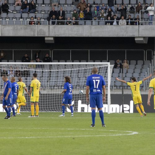 Kauno S. Dariaus ir S. Girėno stadione įvyko Lietuvos ir FIFA futbolo legendų rungtynės  © Simono Baltušio nuotr.