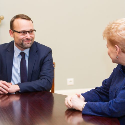 Prezidentė susitiko su kandidatu į kultūros ministrus  © Pauliaus Peleckio / Fotobanko nuotr.