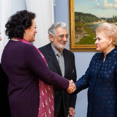 Operos žvaigždė P. Domingo – Prezidentūroje  © Pauliaus Peleckio / Fotobanko nuotr.