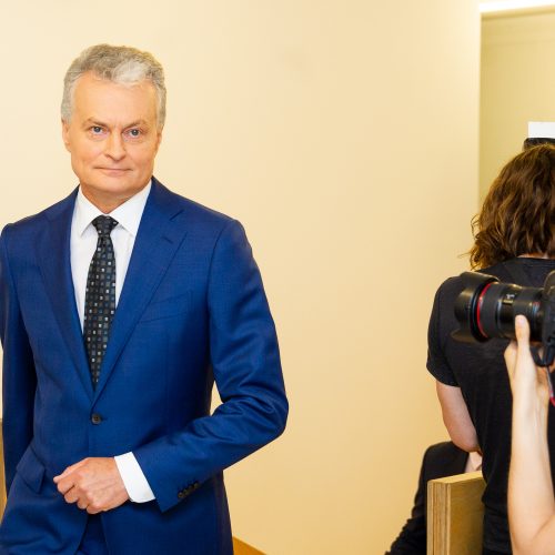 G. Nausėdos spaudos konferencija  © I. Gelūno / Fotobanko nuotr.