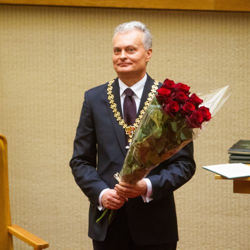 G. Nausėdos priesaikos ceremonija Seime  © G. Skaraitienės, I. Gelūno / Fotobanko nuotr.