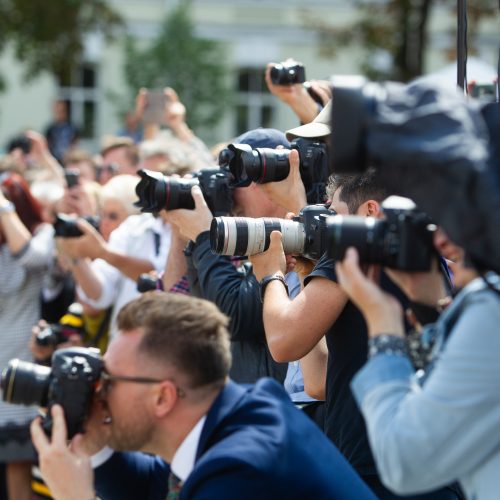 Miestų ir miestelių vėliavų pagerbimo ceremonija  © I. Gelūno / Fotobanko nuotr.