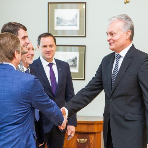 G. Nausėda susitiko su partijų vadovais  © P. Peleckio / Fotobanko nuotr.