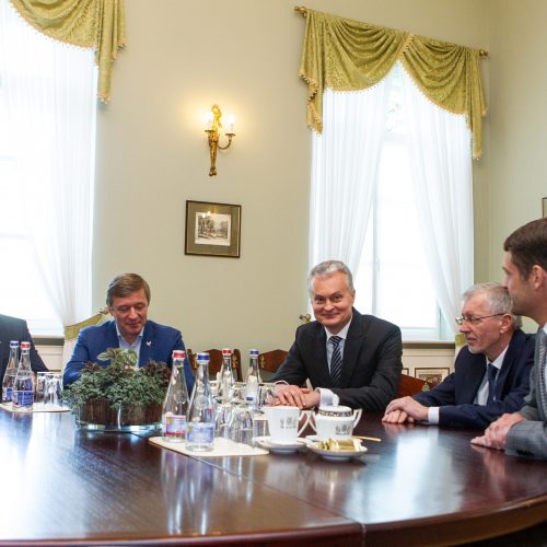 G. Nausėda susitiko su partijų vadovais  © P. Peleckio / Fotobanko nuotr.