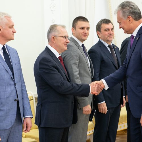 Prezidentas susitiko su Lietuvoje gydomais Ukrainos kariais  © P. Peleckio / Fotobanko nuotr.