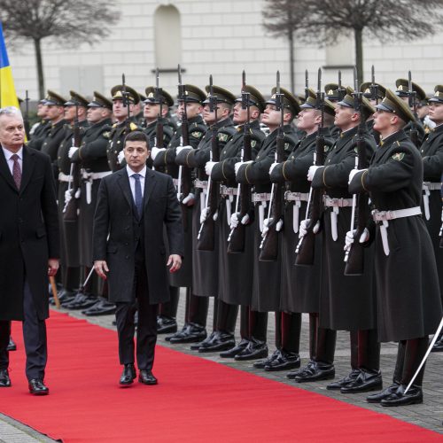 Ukrainos prezidento vizitas Lietuvoje  © R. Dačkaus / Prezidentūros, P. Peleckio / Fotobanko nuotr.