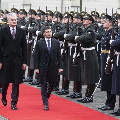 Ukrainos prezidento vizitas Lietuvoje  © R. Dačkaus / Prezidentūros, P. Peleckio / Fotobanko nuotr.