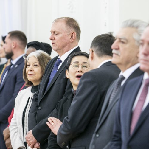 Prezidentas susitiko su užsienio ambasadoriais  © P. Peleckio / Fotobanko nuotr.