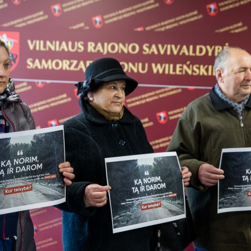 Protestas dėl premjero gatvės asfaltavimo  © I. Gelūno / Fotobanko nuotr.