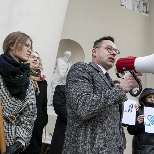 Protestas prieš ES ir Kubos sutarties ratifikavimą  © P. Peleckio / Fotobanko nuotr.