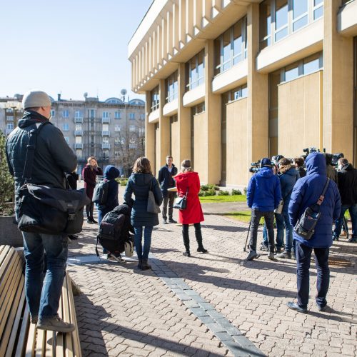 Seimo opozicijos atstovų spaudos konferencija  © I. Gelūno / Fotobanko nuotr.