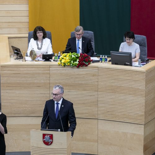 G. Nausėdos pirmasis metinis pranešimas  © P. Peleckio / Fotobanko nuotr.