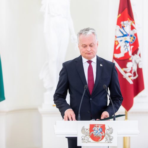 Prezidento spaudos konferencija  © I. Gelūno / Fotobanko nuotr.