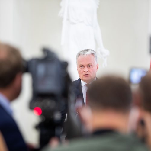 Prezidento spaudos konferencija  © I. Gelūno / Fotobanko nuotr.