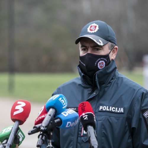 Spaudos konferencija dėl policijos darbo  © P. Peleckio / Fotobanko nuotr.