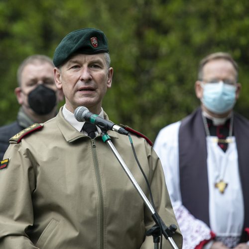 A. Kraujelio-Siaubūno paminklo šventinimo ceremonija  © P. Peleckio / Fotobanko nuotr.